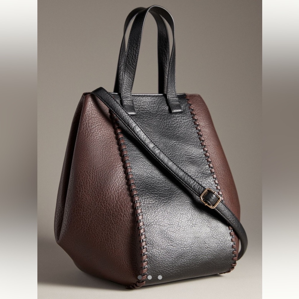 NWOT Anthropologie two tone satchel